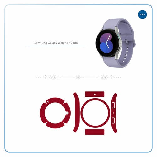 Samsung_Watch5 40mm_Matte_Warm_Red_2